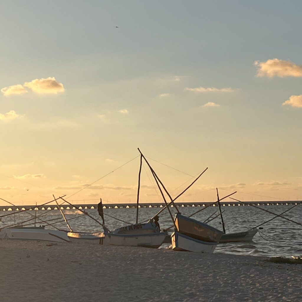 Progreso at sunset